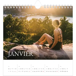 Calendrier 12 pages Carré Moyen Format
